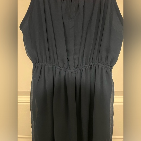 Judith March Anthropologie Navy Dress w/ Patchwork & Yarn Collar Sz Small - Picture 16 of 16